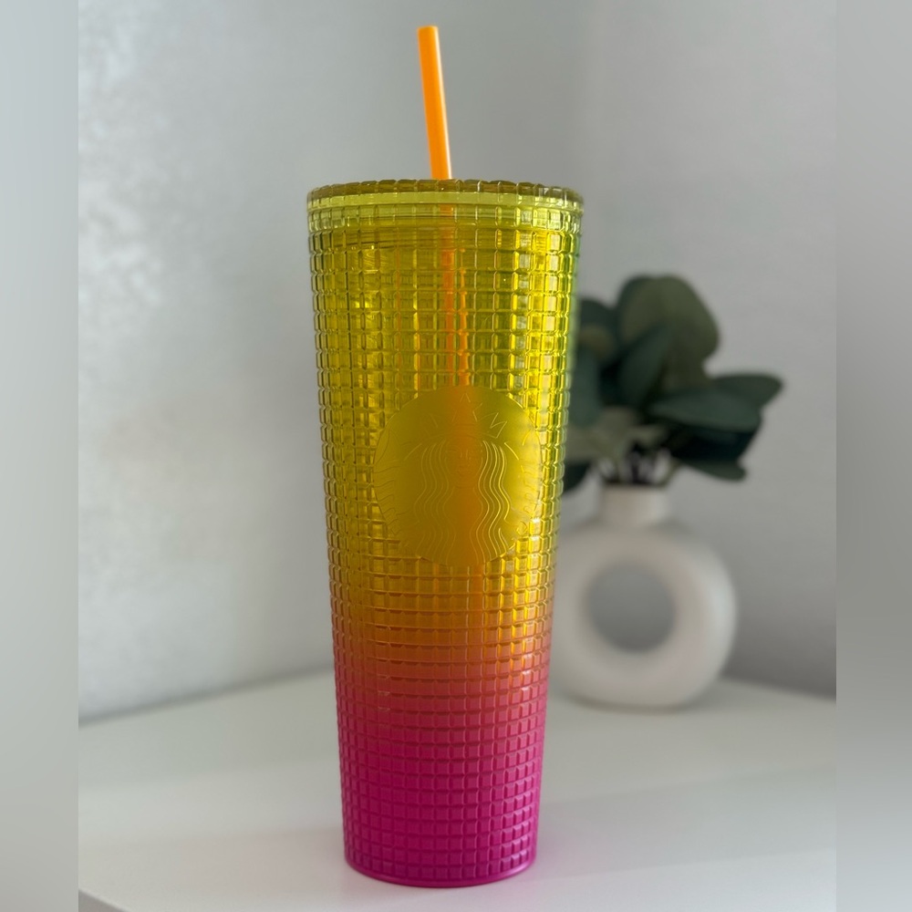 Starbucks Cold Cup Venti Tumbler Summer 2022 (Lemon Pink Gradient)